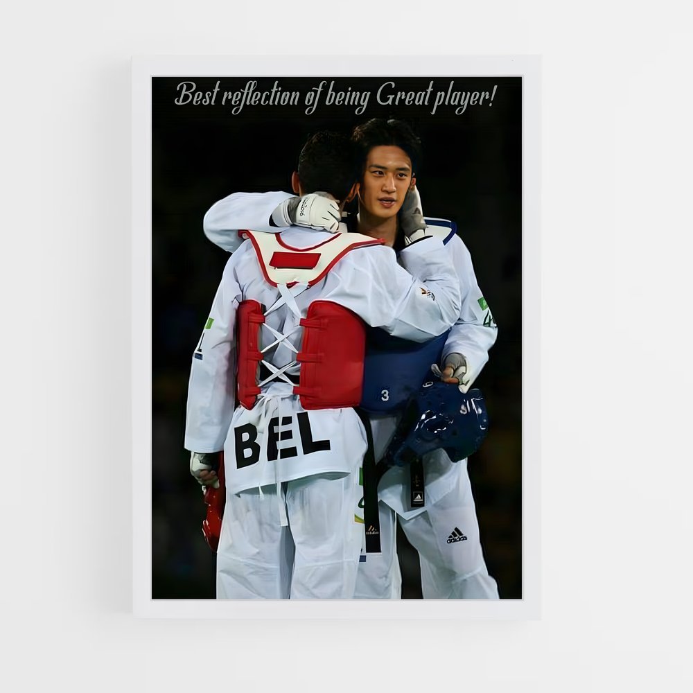 Poster L'Étreinte des Héros – affiche Taekwondo (vue 3)